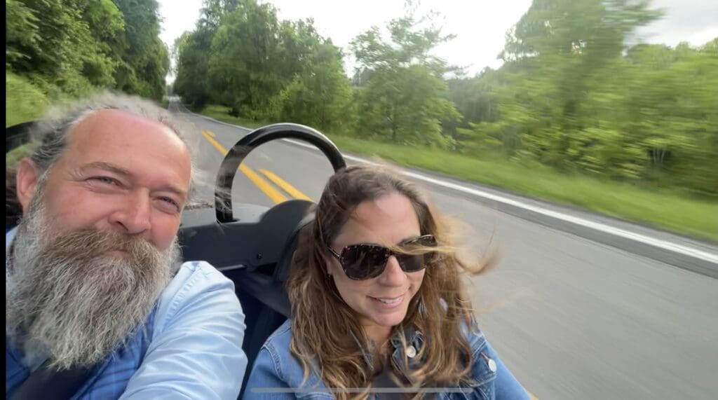 Convertible roadster rental